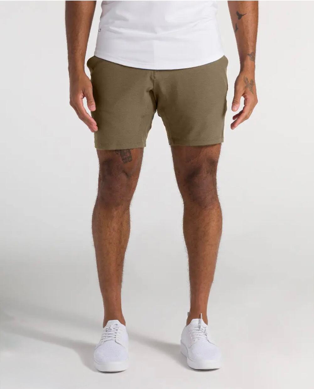 NWT BYLT Basics Kinetic Athletic Performance 9” Shorts Men's XXL Taupe Brown